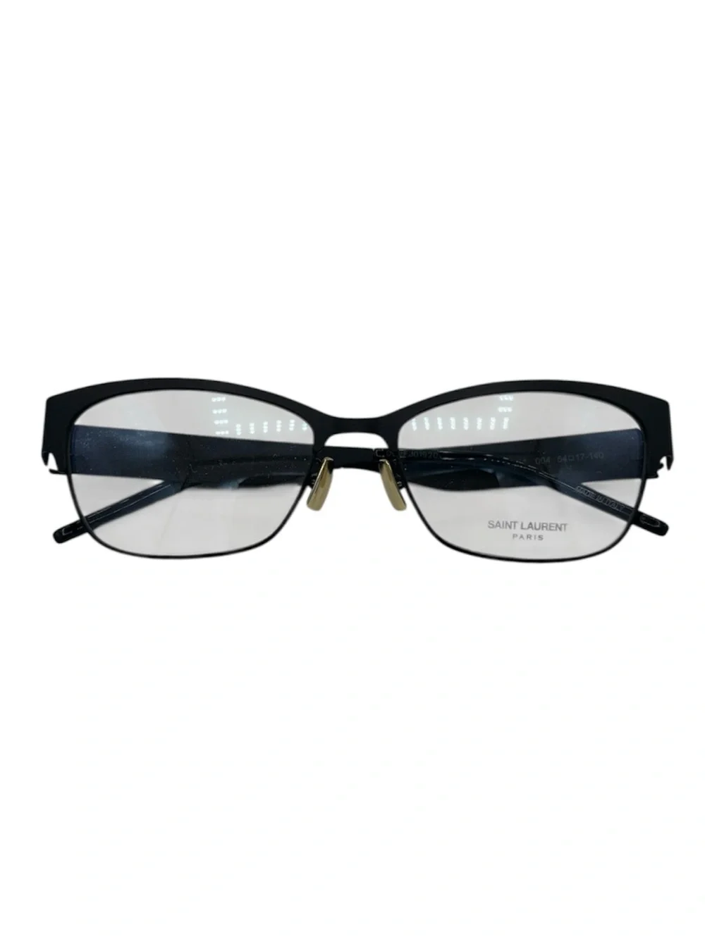 NWOB Saint Laurent SL M44 Black with Gold Logo Glasses